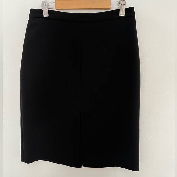 BCBG Black Slit Skirt (Front and Back), Size 0. EUC - Picture 1 of 5